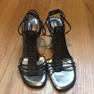 Nine West bronze heel